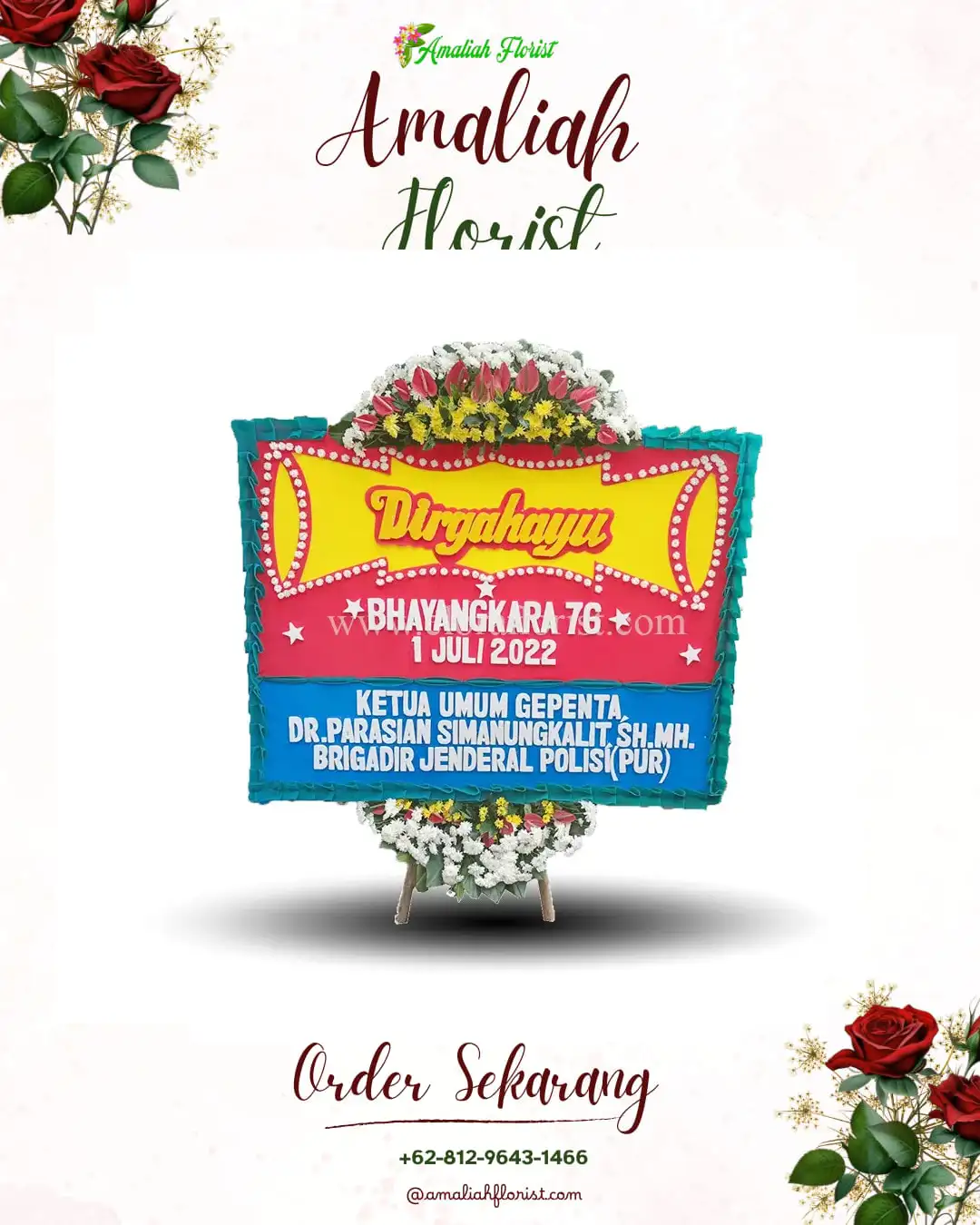 Papan Bunga HUT Ulang Tahun Wadunggetas